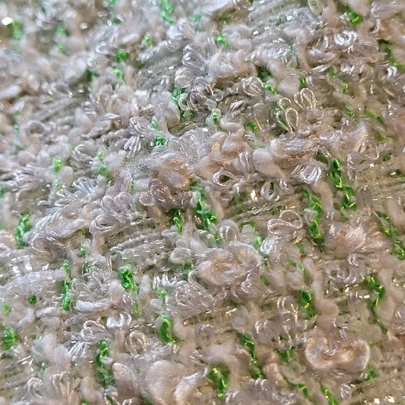 NEW Armani Collezioni Italian Size 50 Blazer Shimmer Textured Green Silver White - Picture 9 of 13